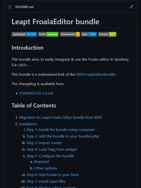 Leapt Froala Editor Bundle